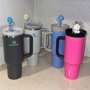 lot of four 40 oz Stanley and Owala Tumblers Set